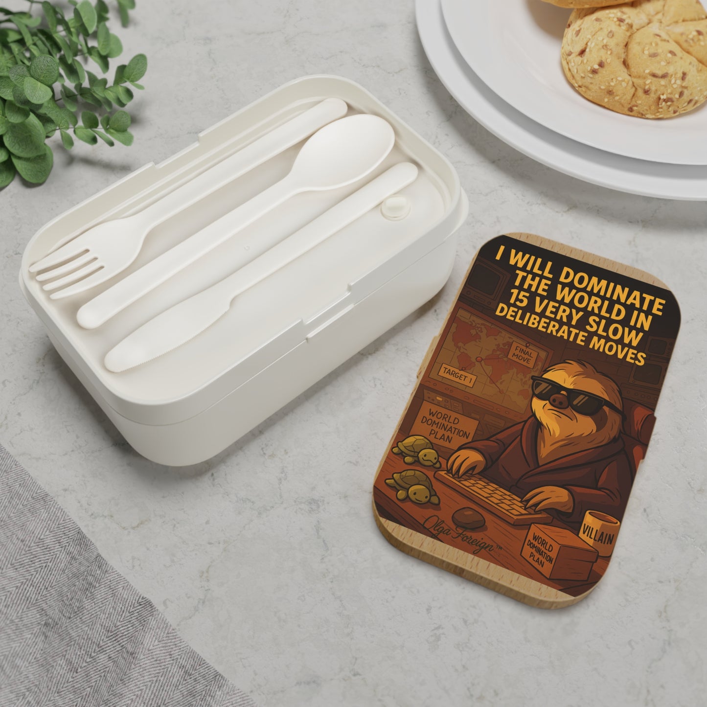 -"Slothing" based on The Sloth Detective Series. By Olga Foreign Designs Funny Beto Container for Adults.