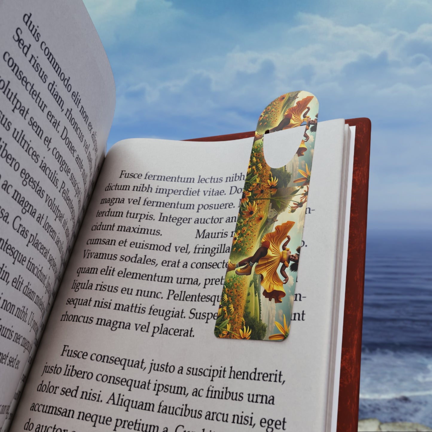 "Joyous Reading" by Olga Foreign Elegant Floral Bookmark, Gift for Book Lovers, Reading Accessory, Ideal for Holidays, Unique Bookmark, Literature Gifts