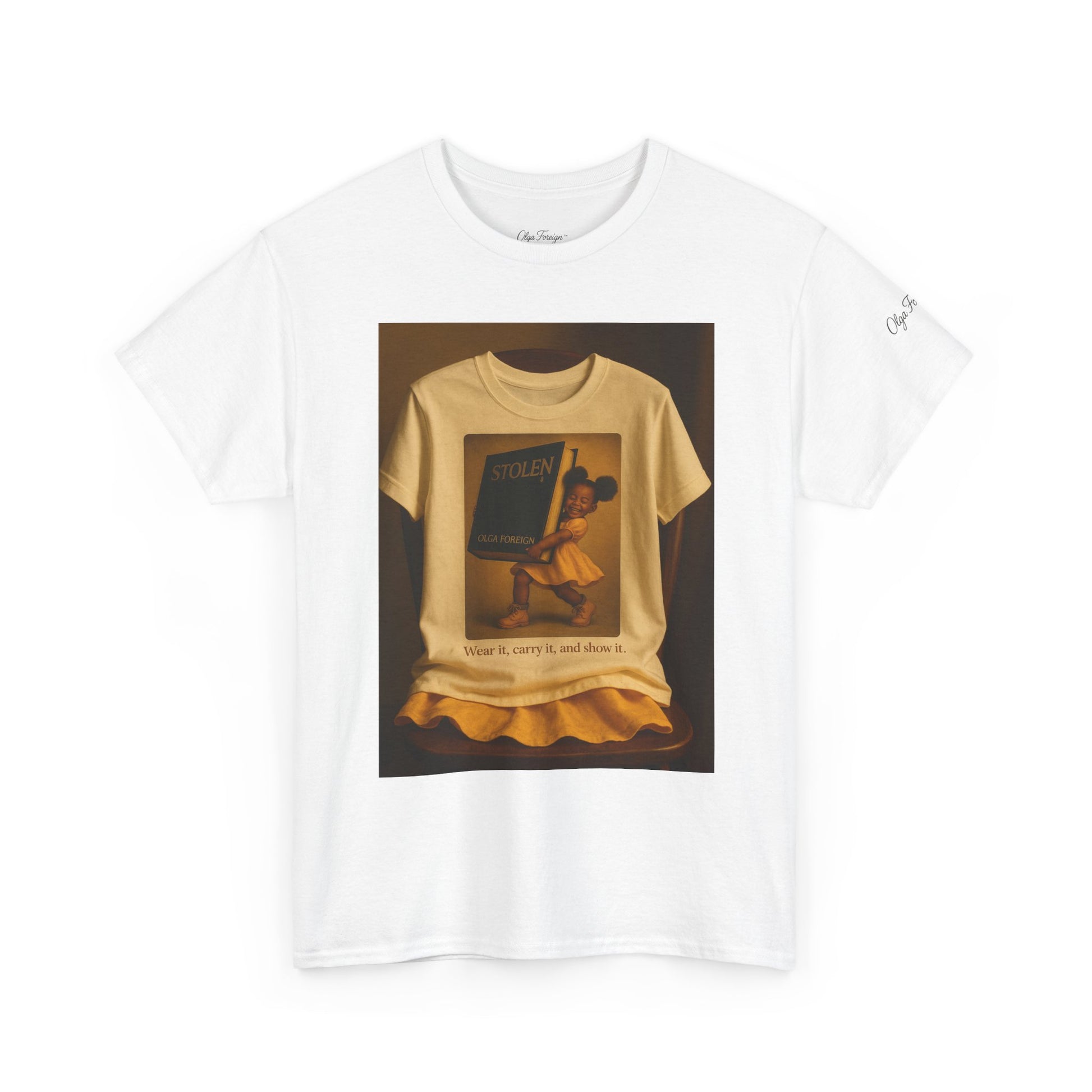 Perfect for Book Lovers Art-Inspired Unisex Heavy Cotton Tee – By Olga Foreign