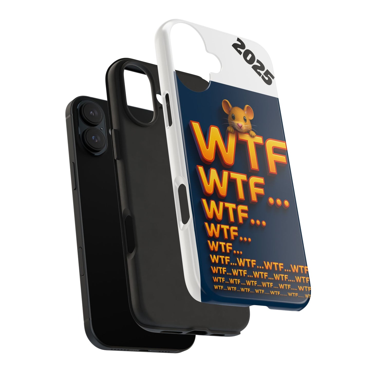 WTF Tough Phone Case by Olga Foreign Design - Fun and Quirky Design for the Playful User