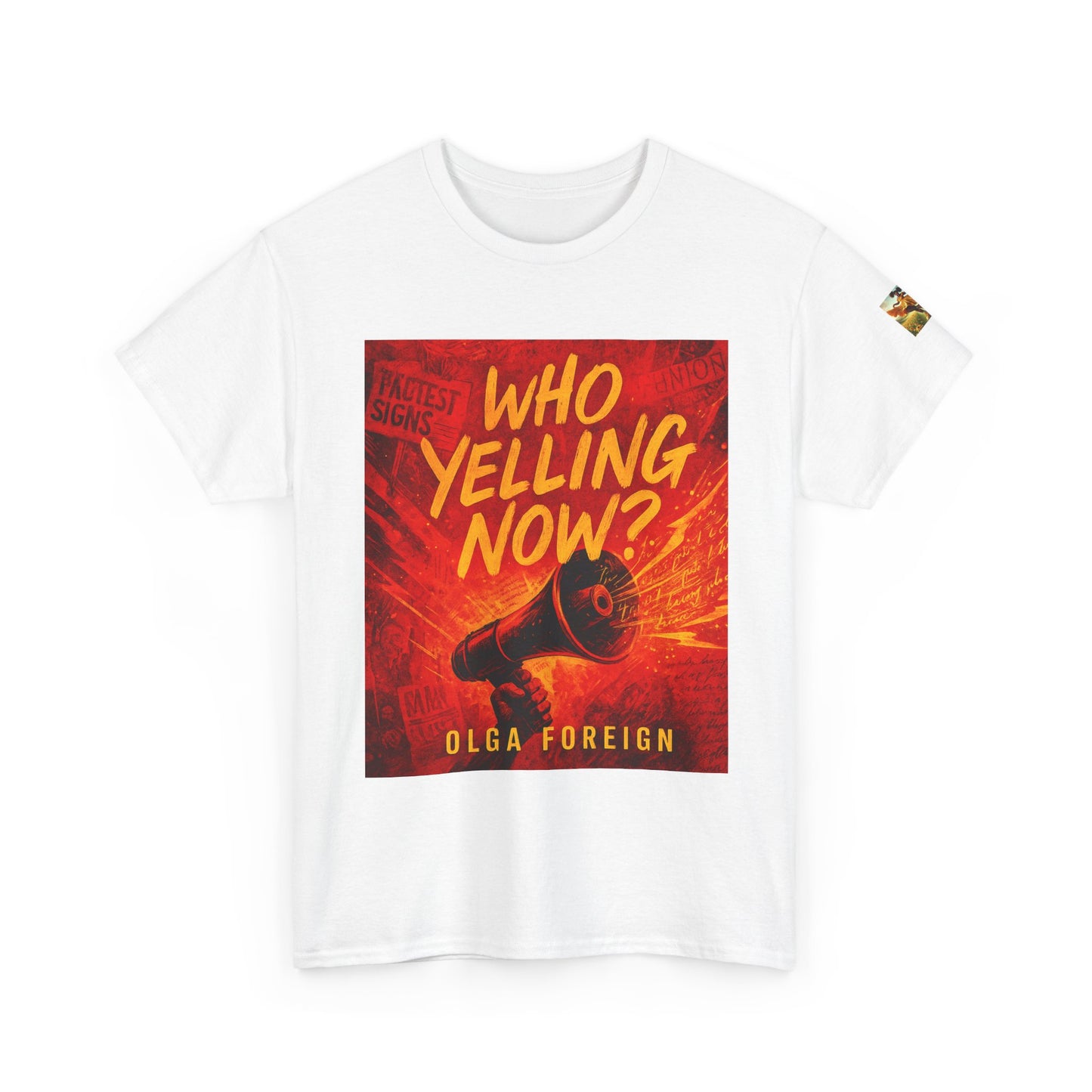 "I'm Yelling Now?" Graphic Shirt, Gift for Friends, Casual Wear, Humor Apparel, Pop Culture Tee Funny Unisex Heavy Cotton Tee -