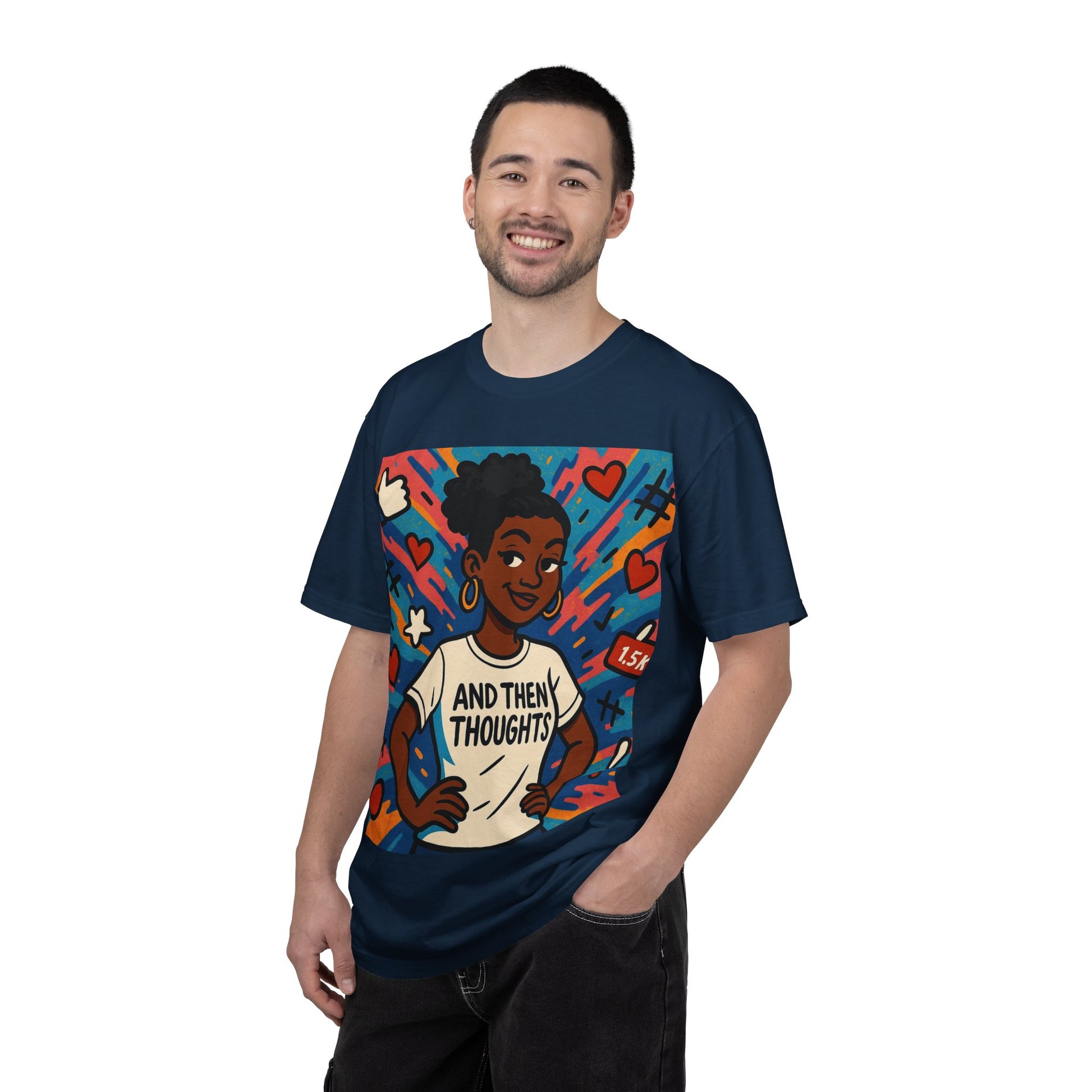 T-Shirt — "And Then My Thoughts" Empowerment Graphic Tee