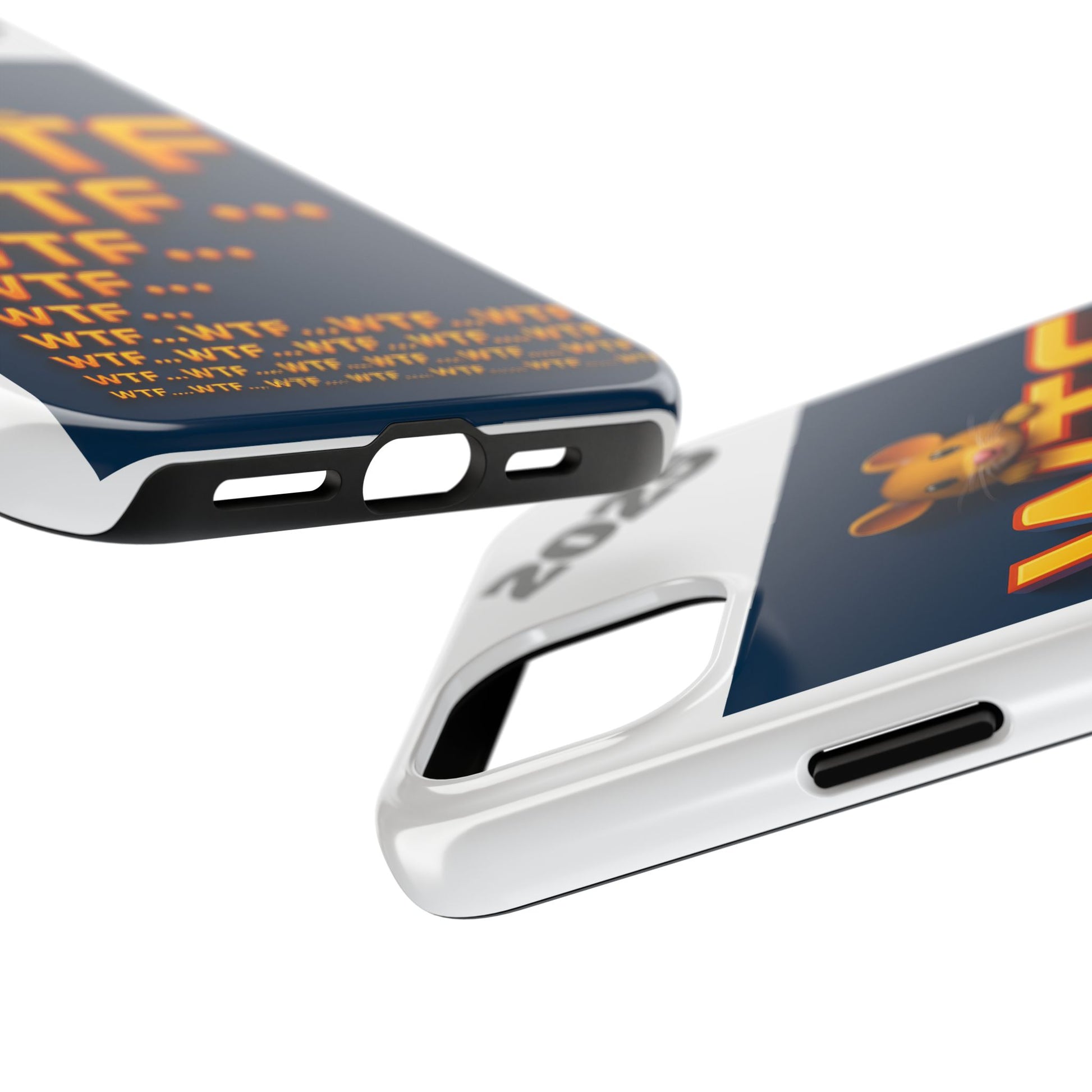 WTF Tough Phone Case by Olga Foreign Design - Fun and Quirky Design for the Playful User