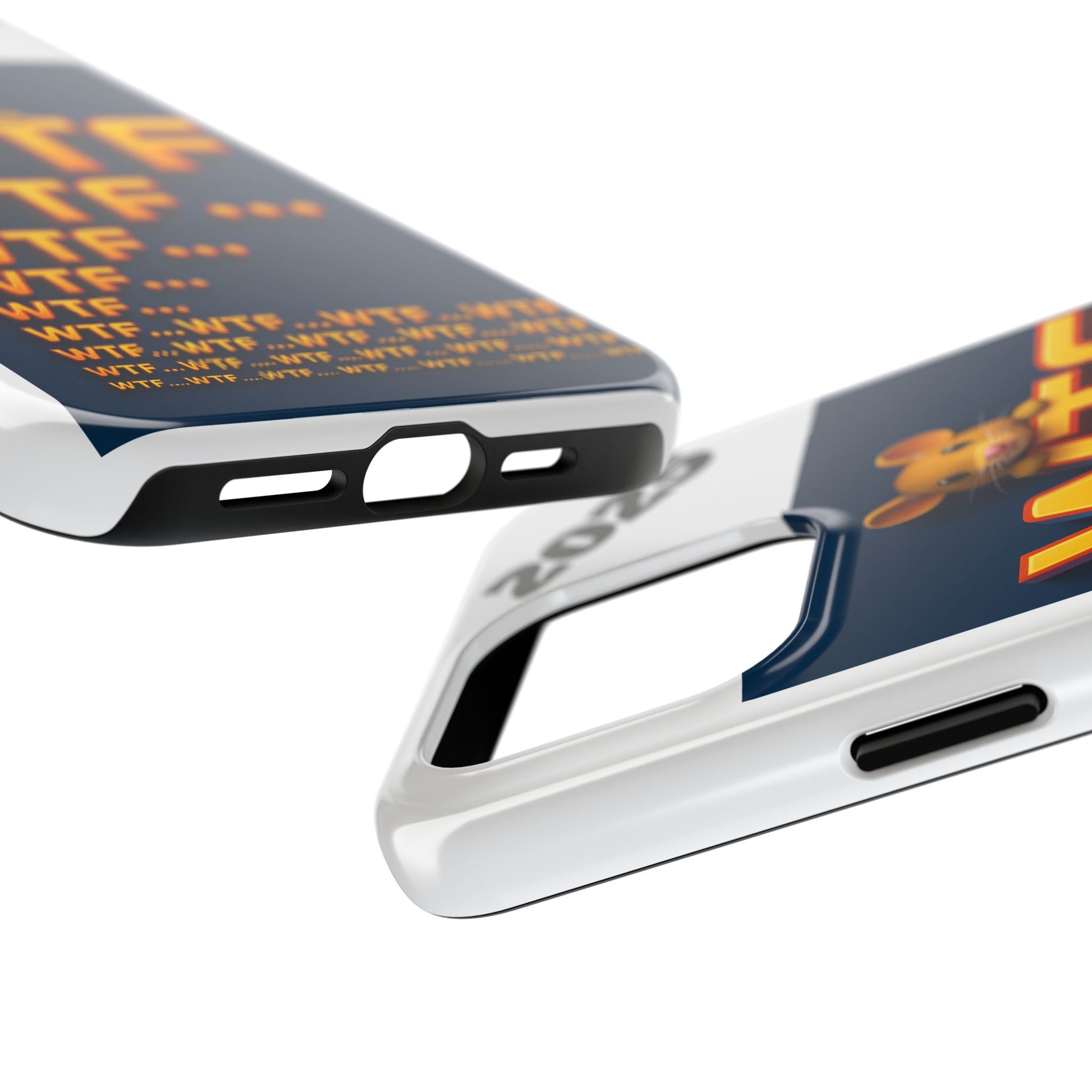 WTF Tough Phone Case by Olga Foreign Design - Fun and Quirky Design for the Playful User