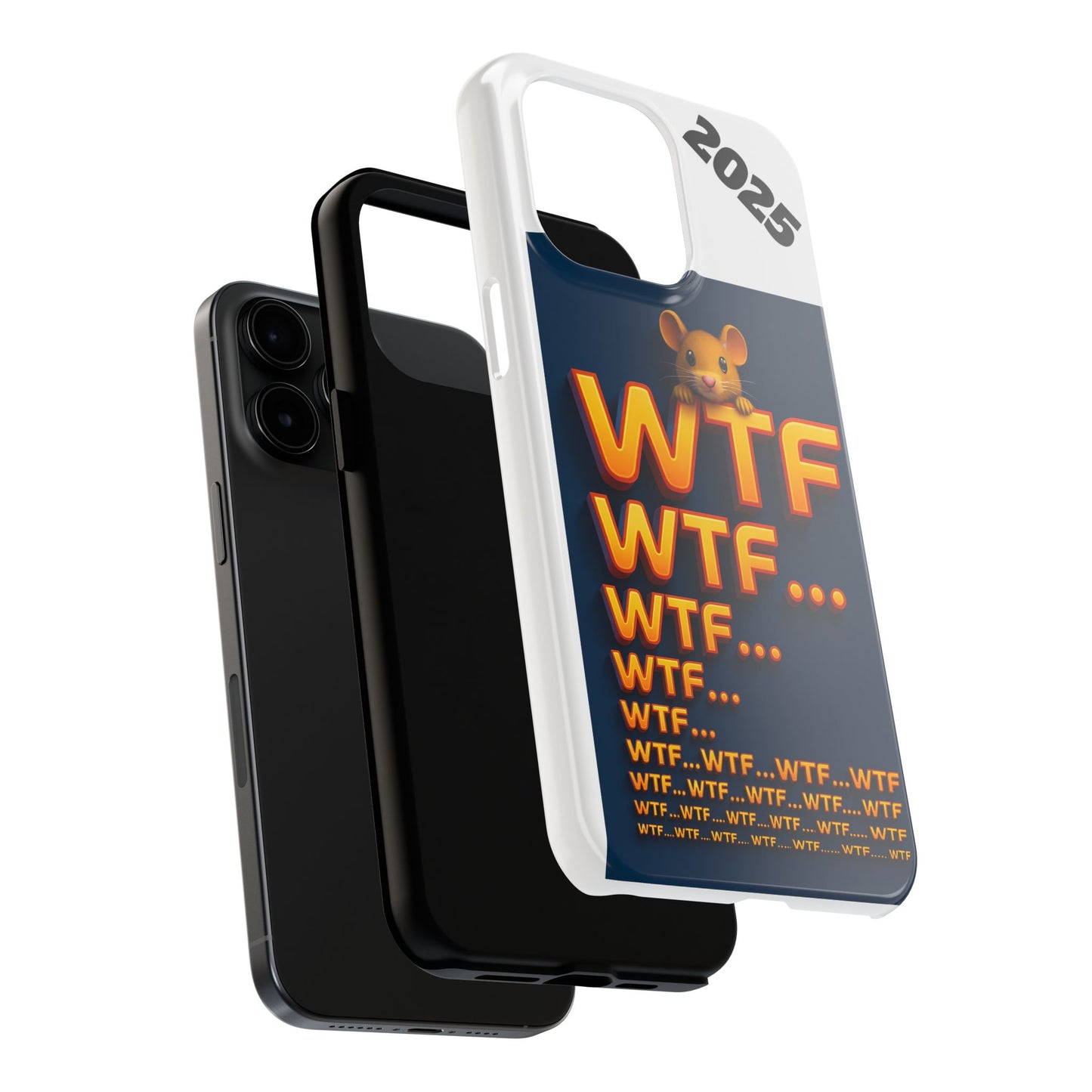 WTF Tough Phone Case by Olga Foreign Design - Fun and Quirky Design for the Playful User