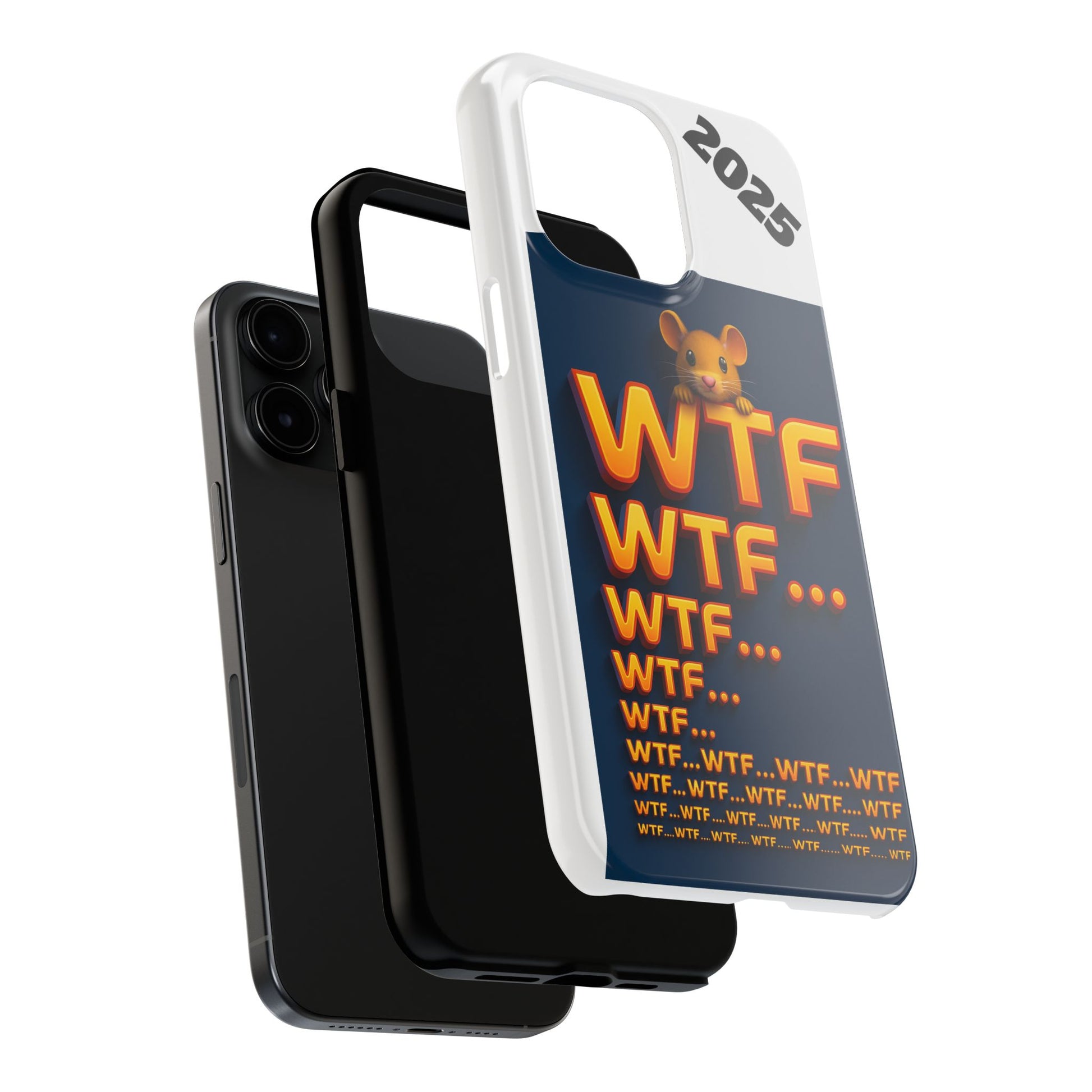 WTF Tough Phone Case by Olga Foreign Design - Fun and Quirky Design for the Playful User