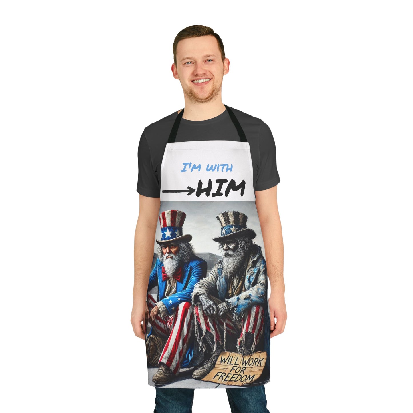 Patriotic Apron - 'I'm With Him' Cooking Gear