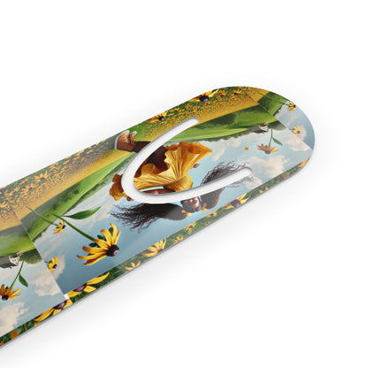 Olga Foreign's design Sunflower Joyous Fields Bookmark with Inspirational Design
