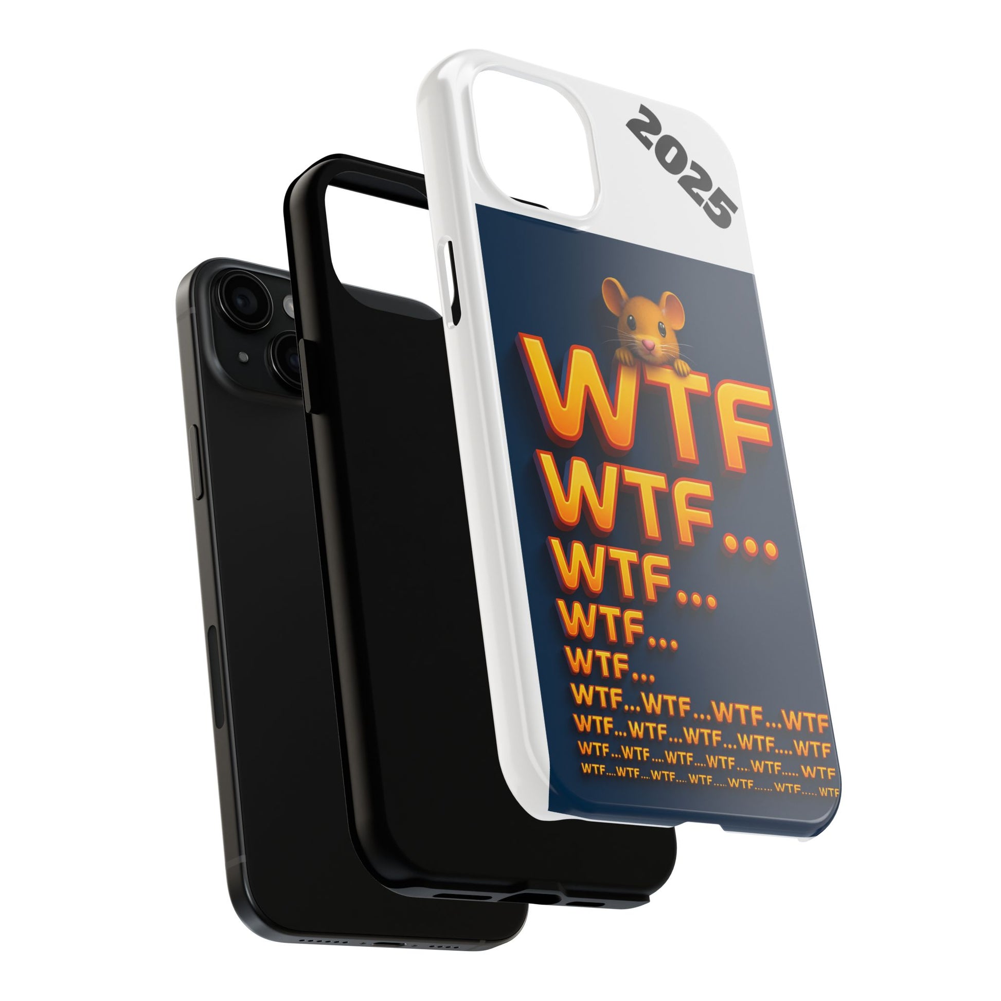 WTF Tough Phone Case by Olga Foreign Design - Fun and Quirky Design for the Playful User
