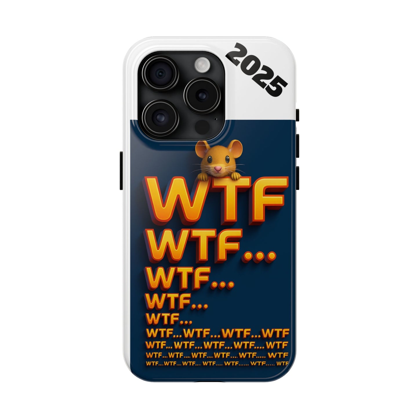 WTF Tough Phone Case by Olga Foreign Design - Fun and Quirky Design for the Playful User