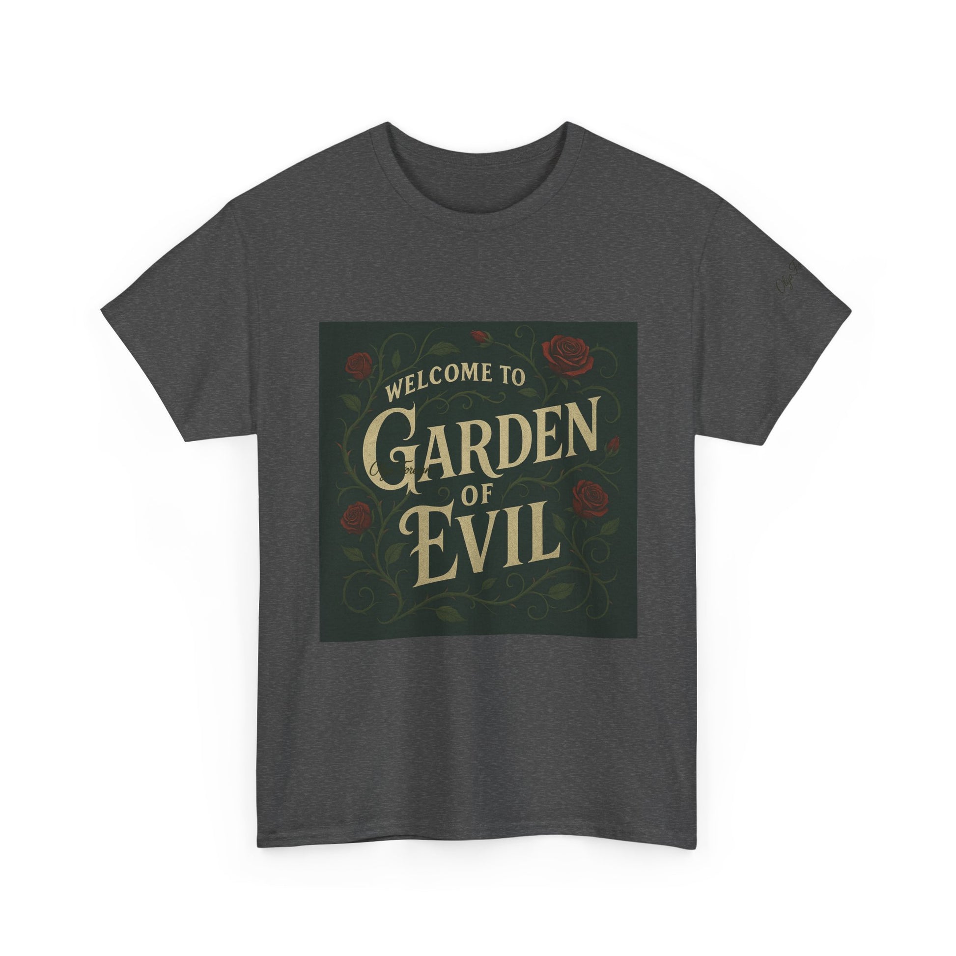 Garden of Evil by Olga Foreign Unisex Heavy Cotton Tee