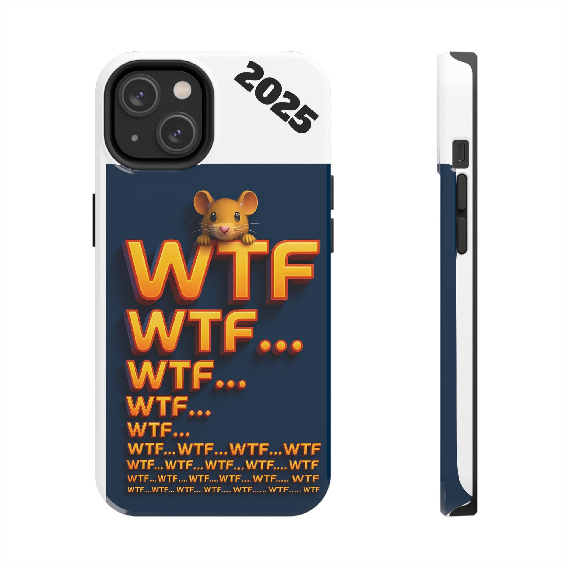 WTF Tough Phone Case by Olga Foreign Design - Fun and Quirky Design for the Playful User
