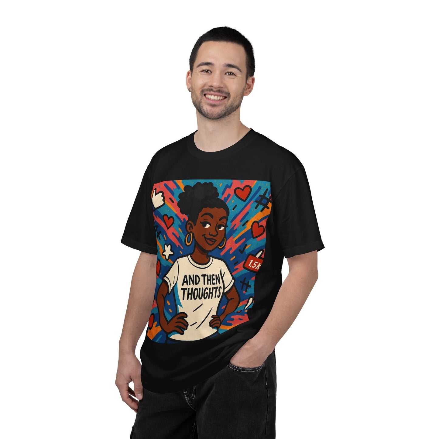 T-Shirt — "And Then My Thoughts" Empowerment Graphic Tee