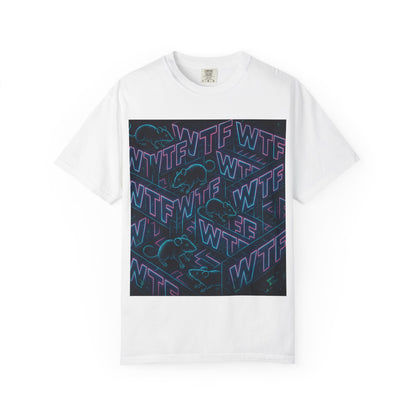 Olga Foreign Design WTF Graphic Unisex Garment-Dyed T-Shirt - Bold Statement Tee for Casual Wear