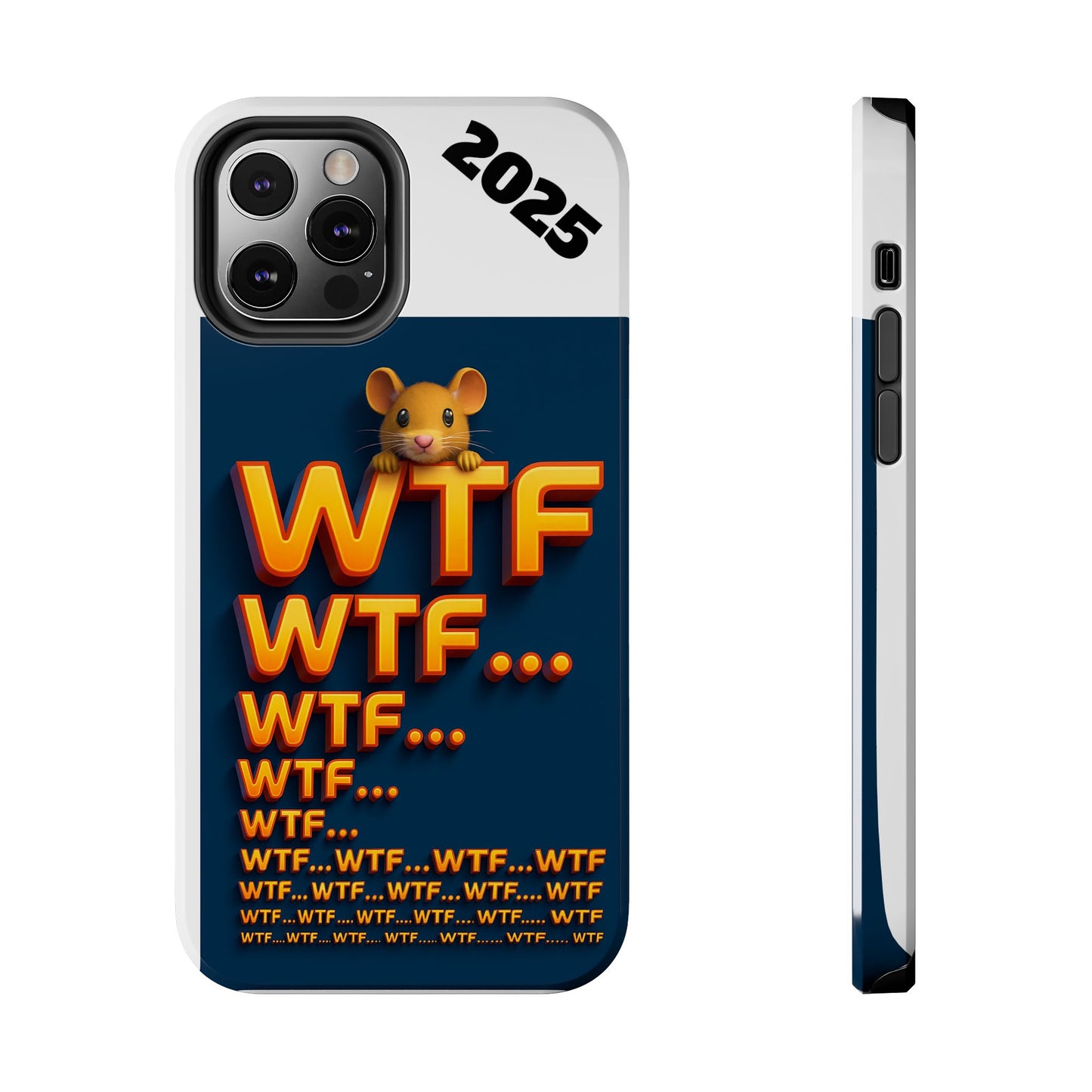 WTF Tough Phone Case by Olga Foreign Design - Fun and Quirky Design for the Playful User