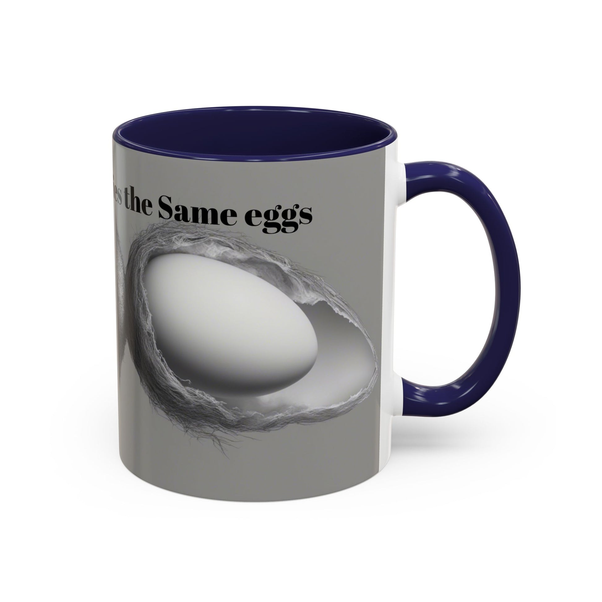 Olga Foreign Design Unique Accent Coffee Mug – "Life Never Carries the Same Eggs"