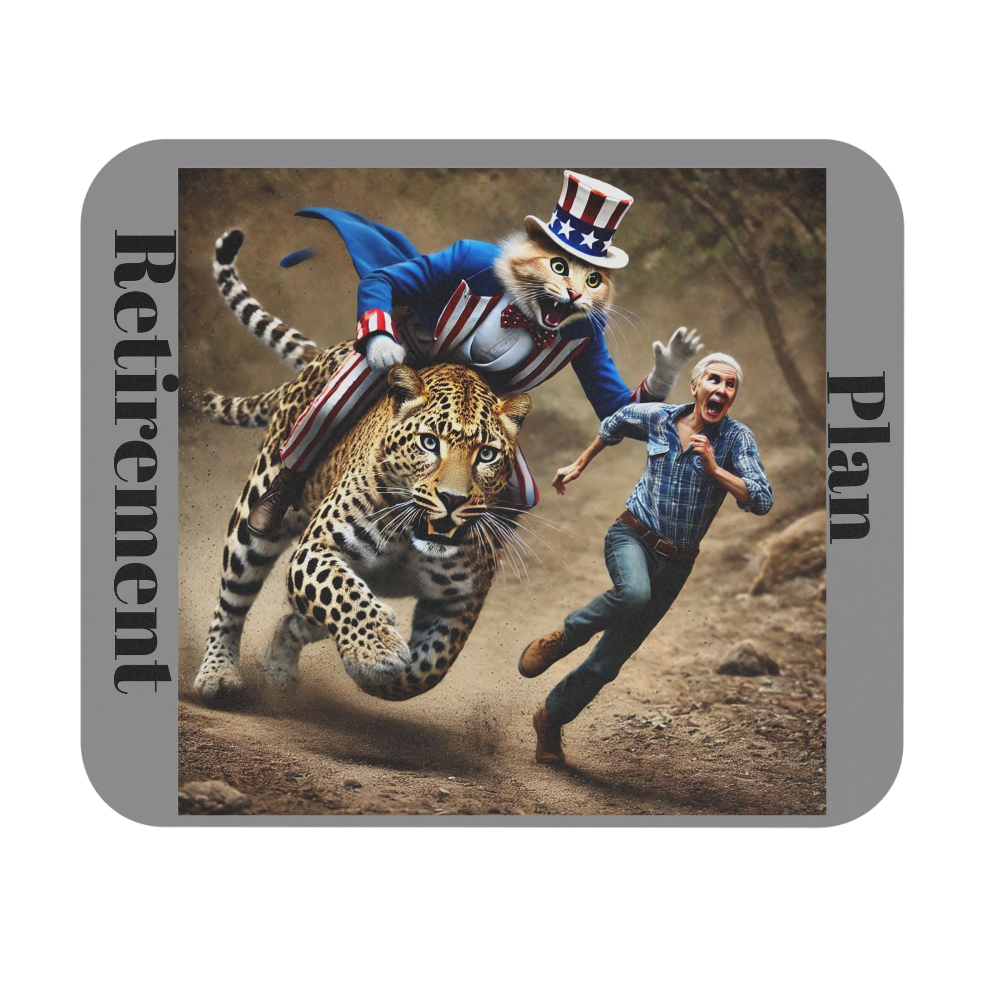 Funny Retirement Plan Mouse Pad - Unique Gift for Retirees