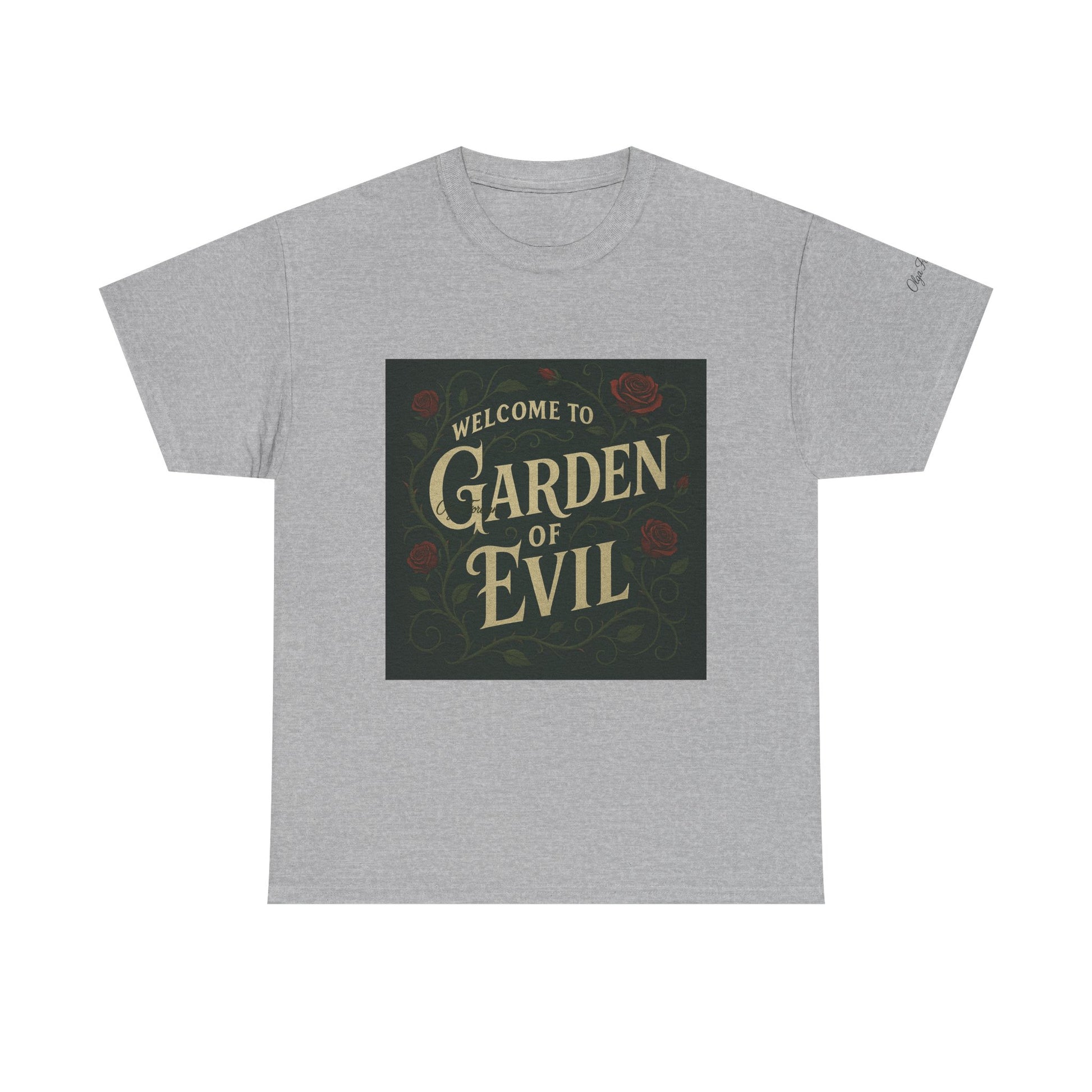 Garden of Evil by Olga Foreign Unisex Heavy Cotton Tee