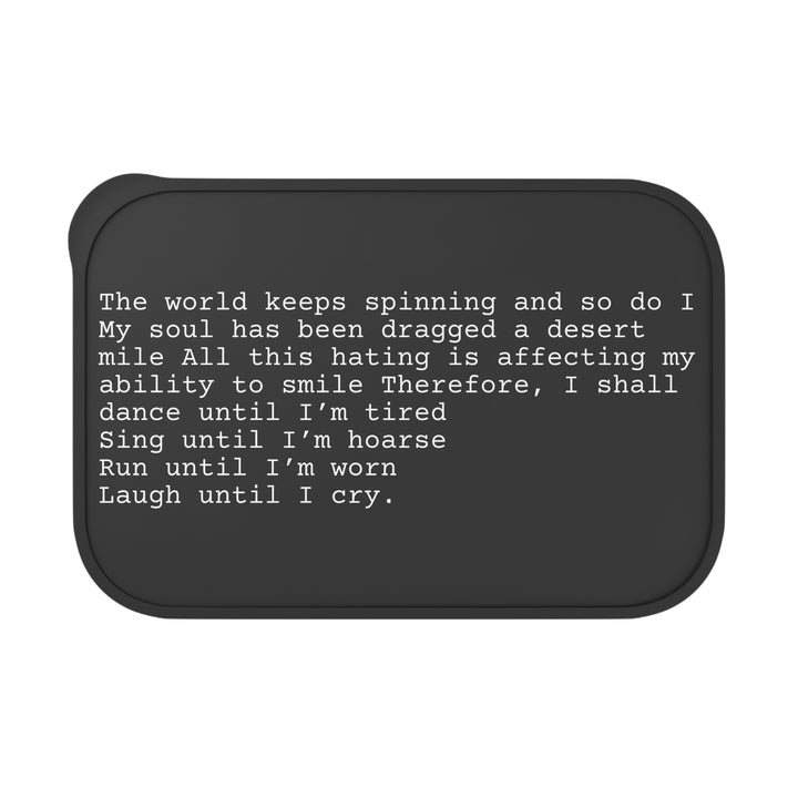 Life Until PLA Bento Box with Utensils