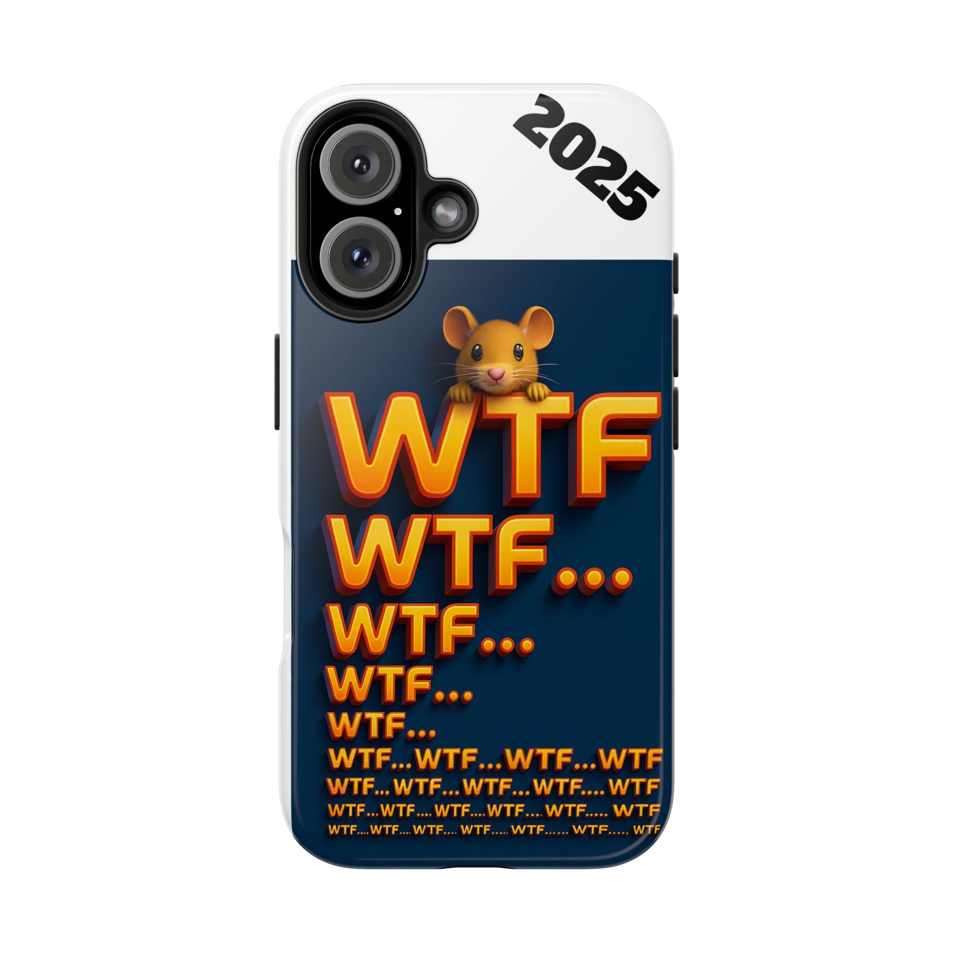 WTF Tough Phone Case by Olga Foreign Design - Fun and Quirky Design for the Playful User