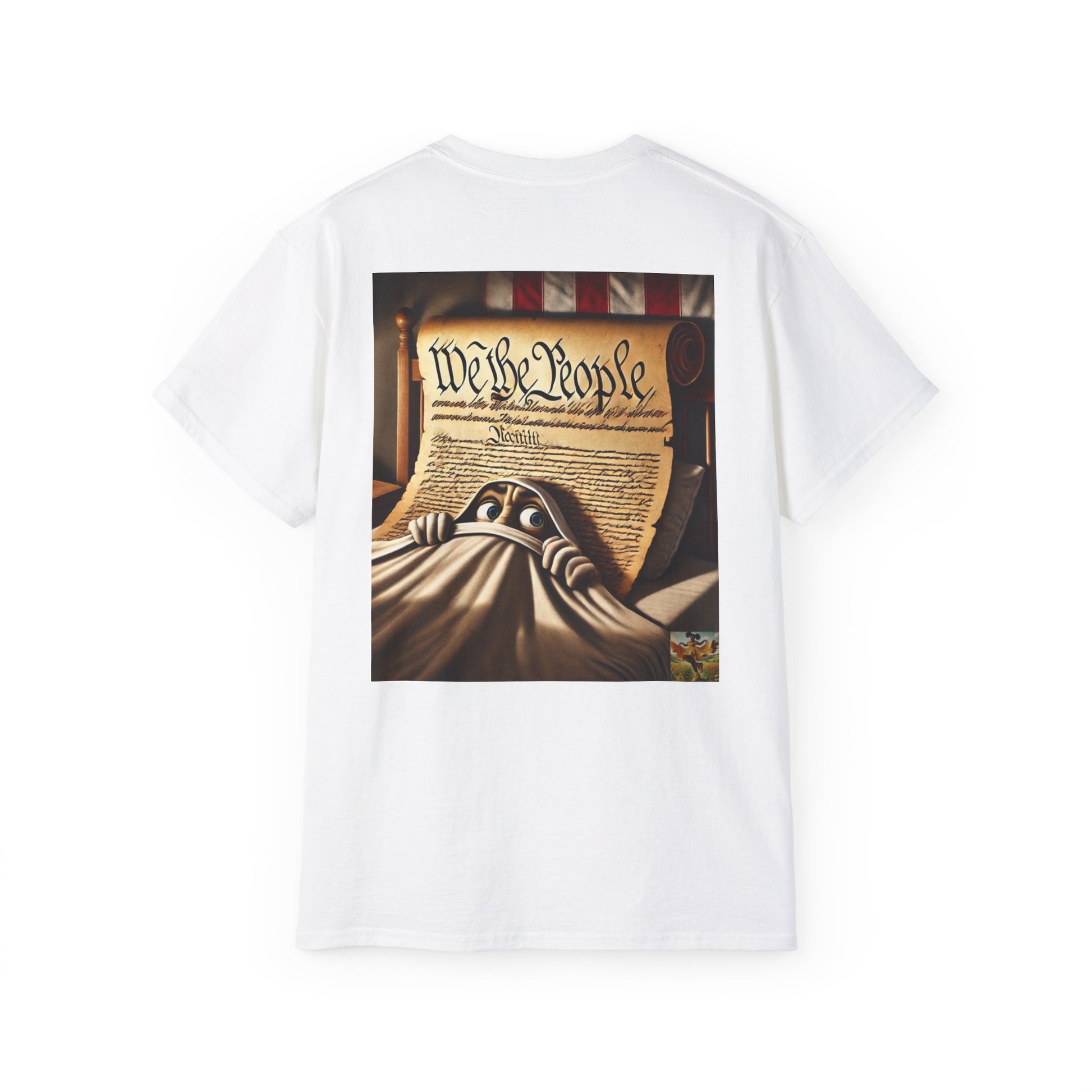 "Not Awake Yet?" by Olga Foreign Unisex Funny Graphic Tee -  with Patriotic Design