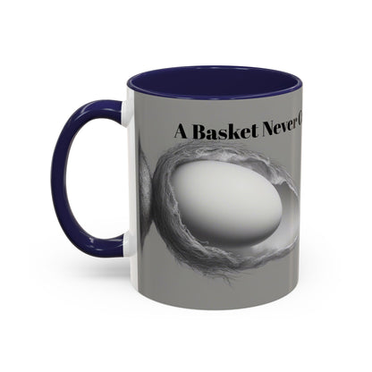 Olga Foreign Design Unique Accent Coffee Mug – "Life Never Carries the Same Eggs"