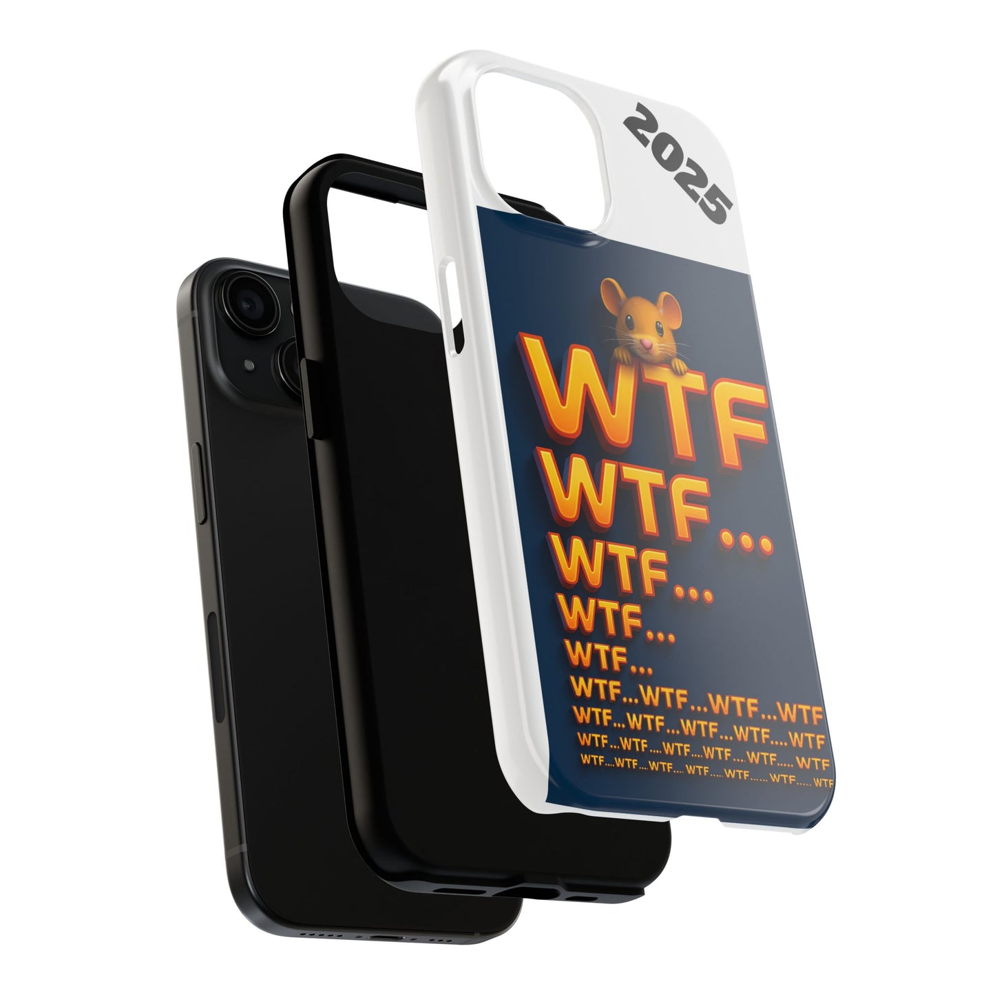 WTF Tough Phone Case by Olga Foreign Design - Fun and Quirky Design for the Playful User