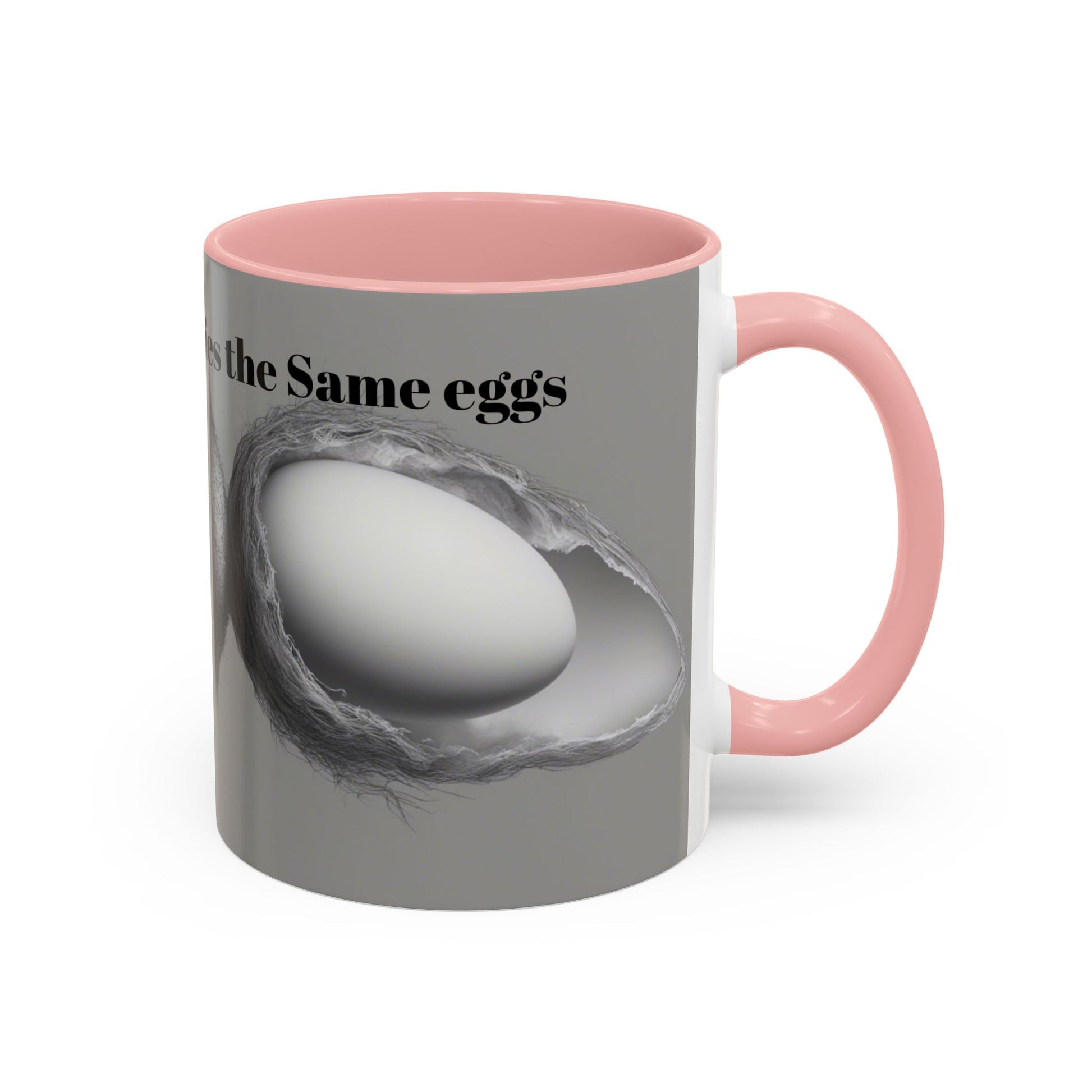 Olga Foreign Design Unique Accent Coffee Mug – "Life Never Carries the Same Eggs"