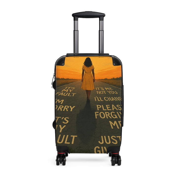 "Goodbye" by Olga Foreign suitcases. Perfect for leaving that situation behind.