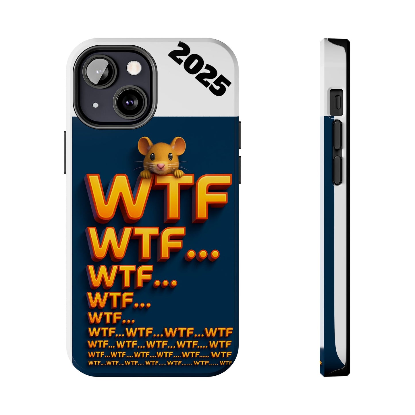 WTF Tough Phone Case by Olga Foreign Design - Fun and Quirky Design for the Playful User