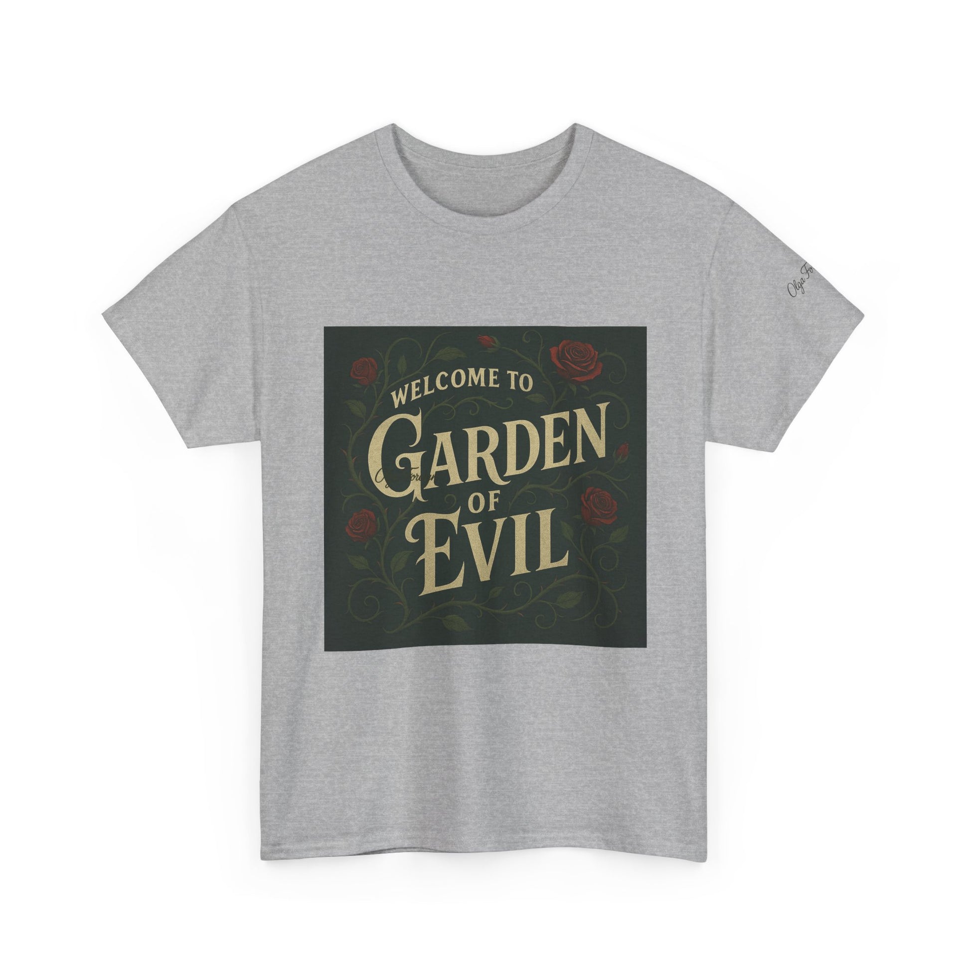Garden of Evil by Olga Foreign Unisex Heavy Cotton Tee
