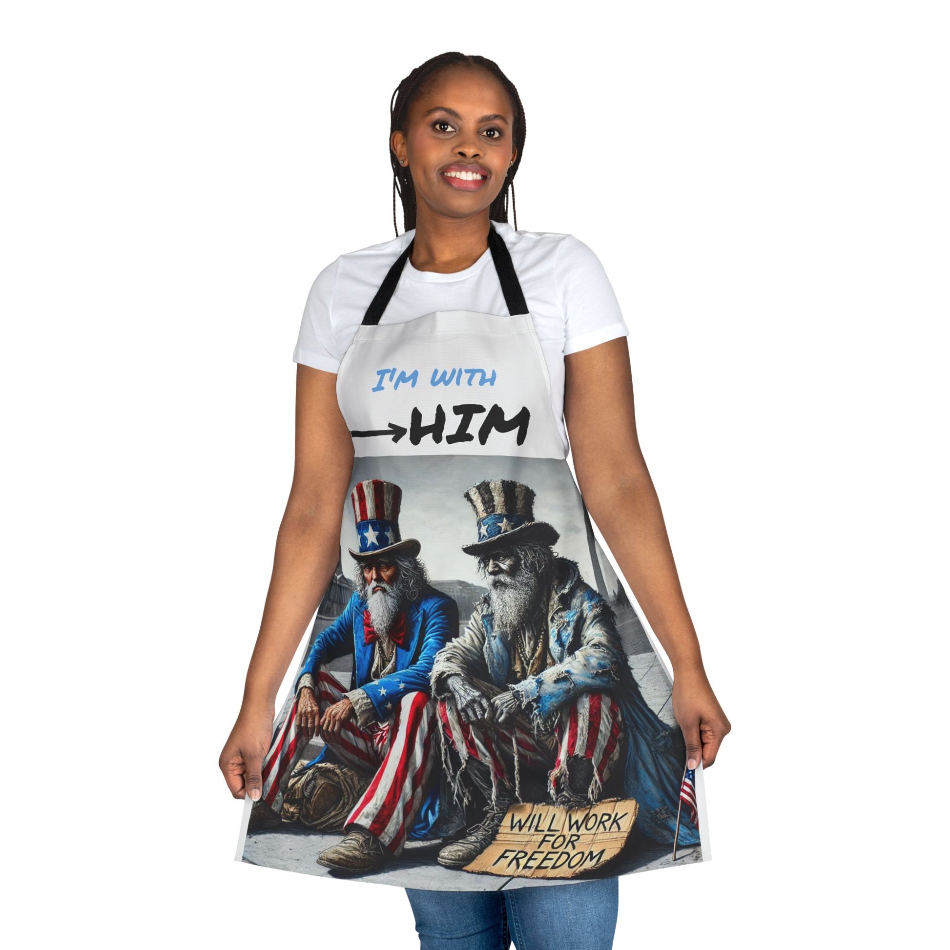 Patriotic Apron - 'I'm With Him' Cooking Gear