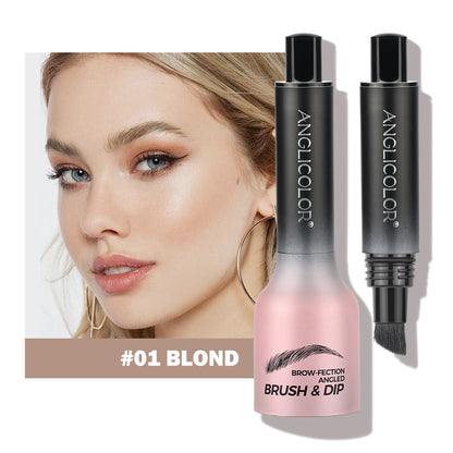Brow-Fection Angled Liquid Brush Eyebrow Pencil Liquid Eyebrow Enhancer Easy To Color Long-Lasting Quick-Drying