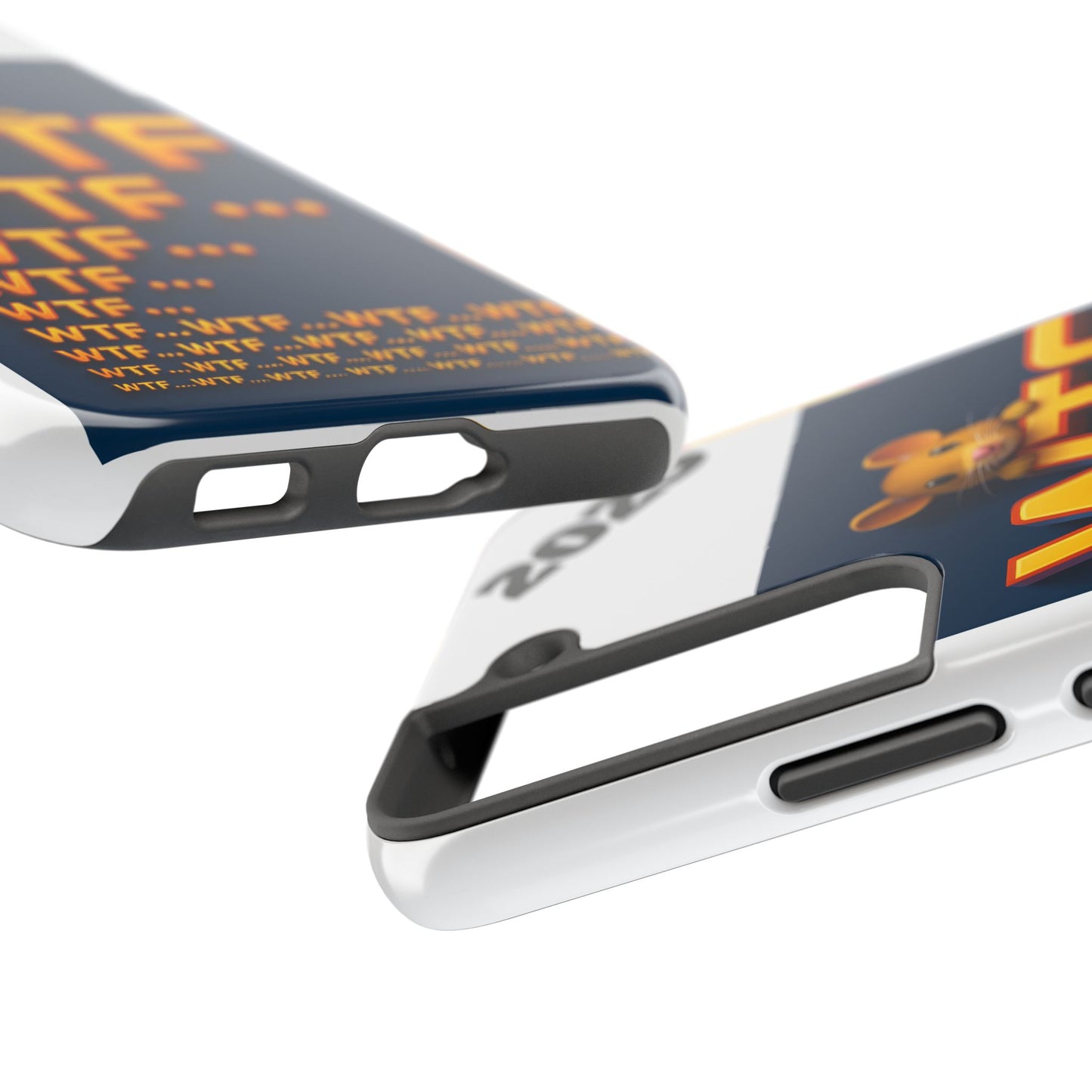 WTF Tough Phone Case by Olga Foreign Design - Fun and Quirky Design for the Playful User