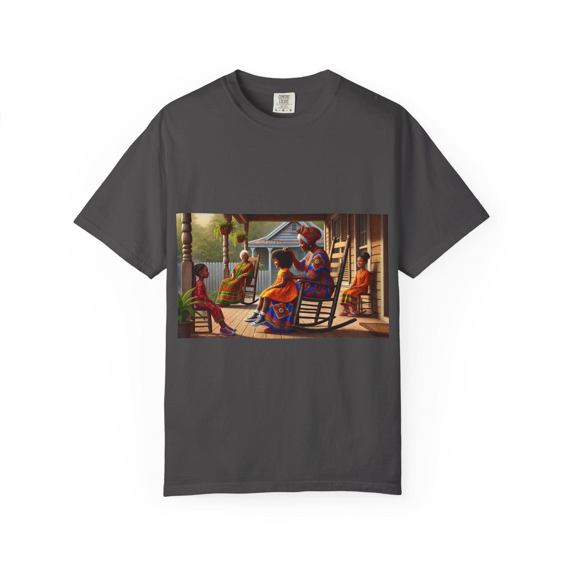 Olga Foreign Design Artistic Unisex Garment-Dyed T-Shirt - Vibrant Culture Design