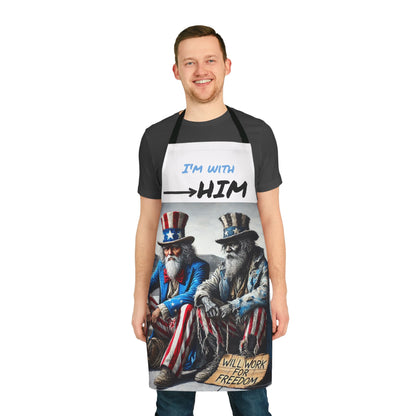 Patriotic Apron - 'I'm With Him' Cooking Gear