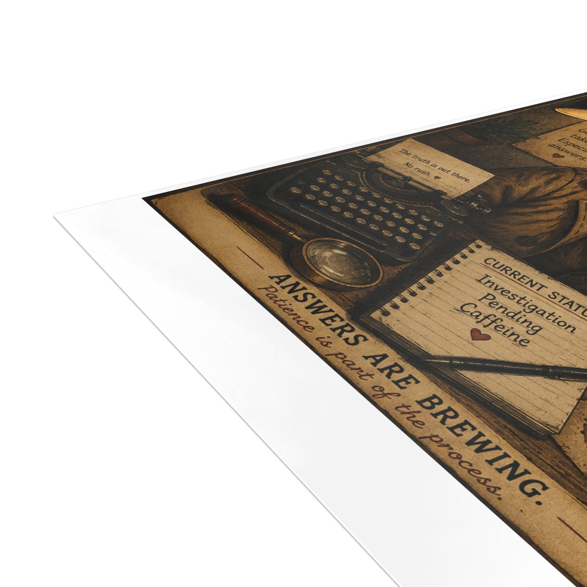 Sloth Detective Postcard Bundles by Olga Foreign (envelopes not included)