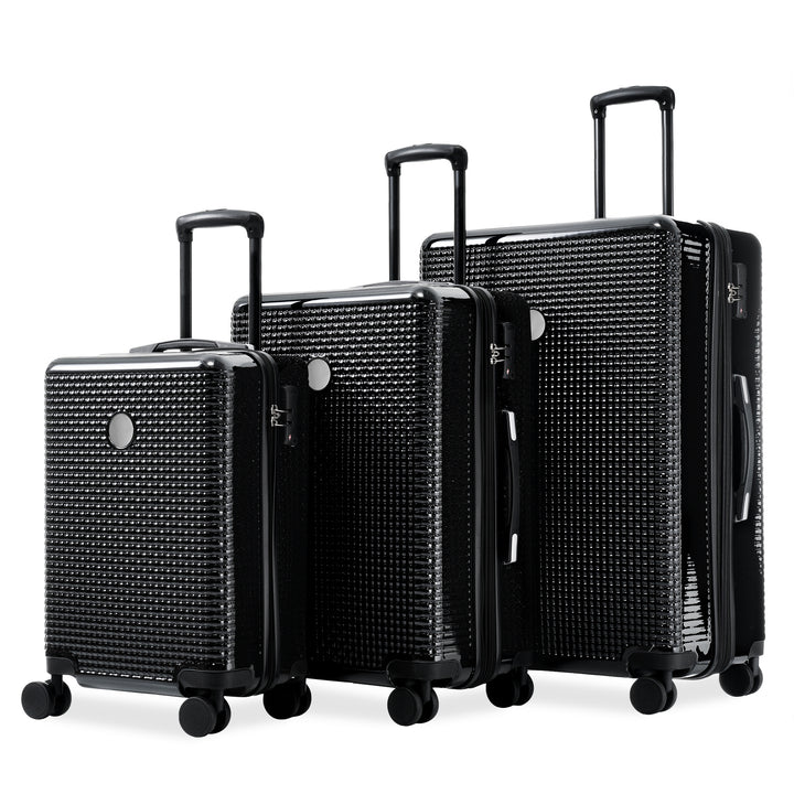 3 Piece Set Of Hard Shell Suitcase20 Inches, 24 Inches, 28 Inches