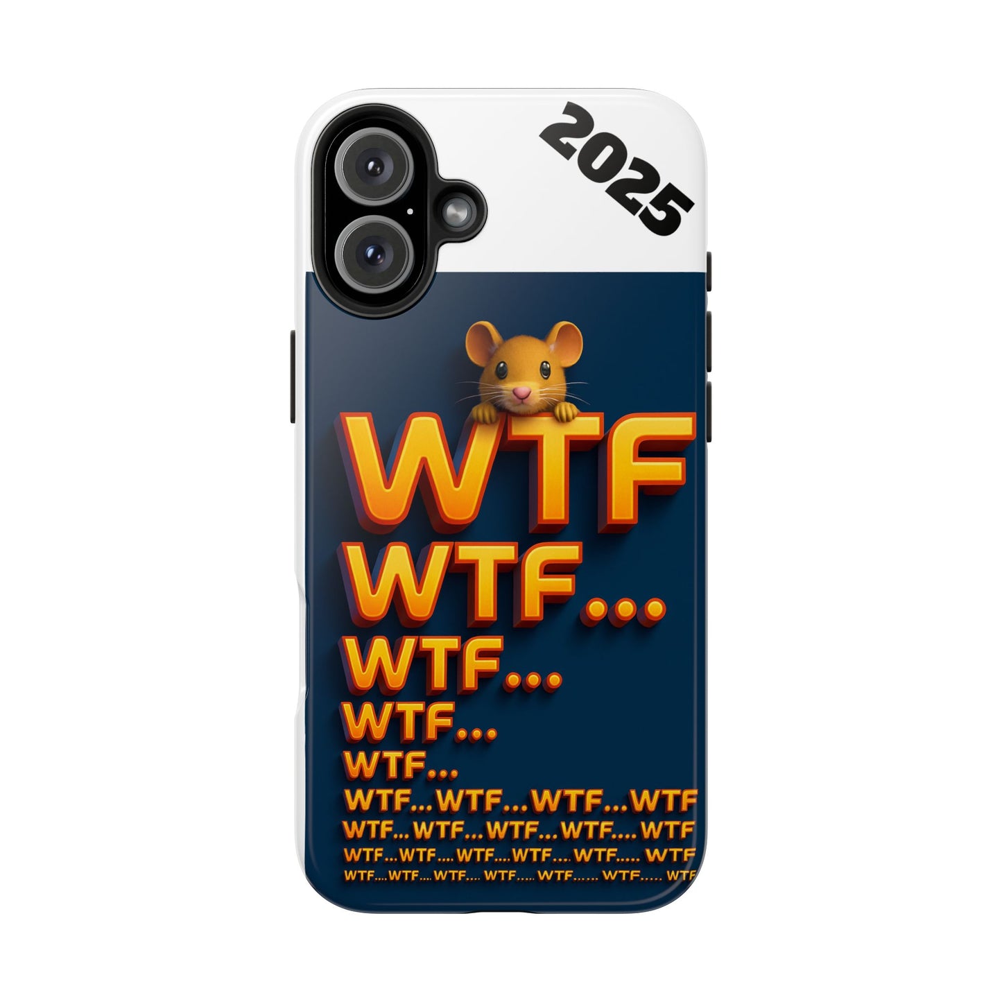 WTF Tough Phone Case by Olga Foreign Design - Fun and Quirky Design for the Playful User