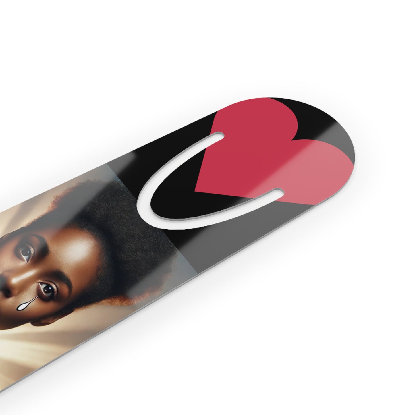 "Love Hate " by Olga Foreign Metal Bookmark with USA Map Design, Book Lover Gift, Reading Accessories, Independence Day, Gift for Him/Her, Literary Decor