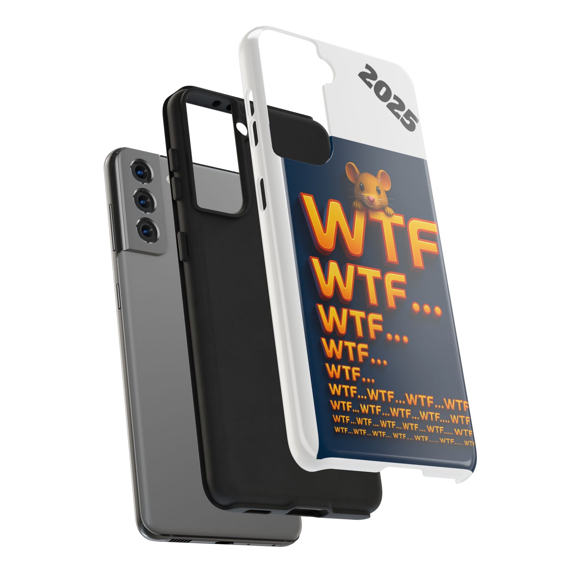 WTF Tough Phone Case by Olga Foreign Design - Fun and Quirky Design for the Playful User