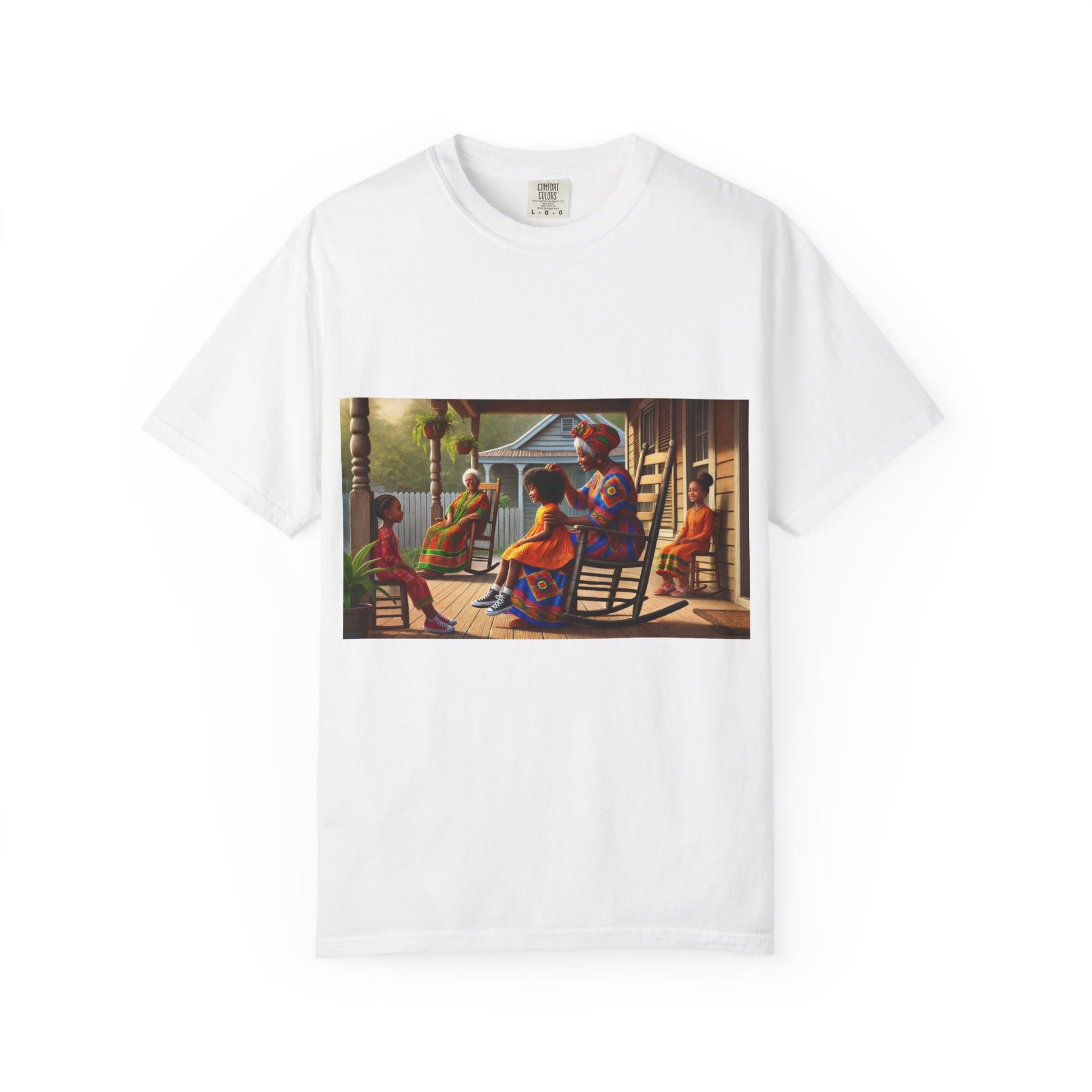 Olga Foreign Design Artistic Unisex Garment-Dyed T-Shirt - Vibrant Culture Design