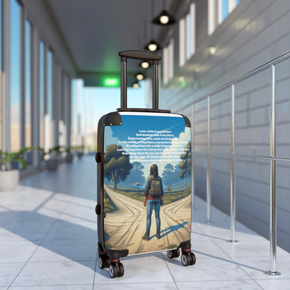 Inspiring Travel Suitcase - Adventure Awaits Design