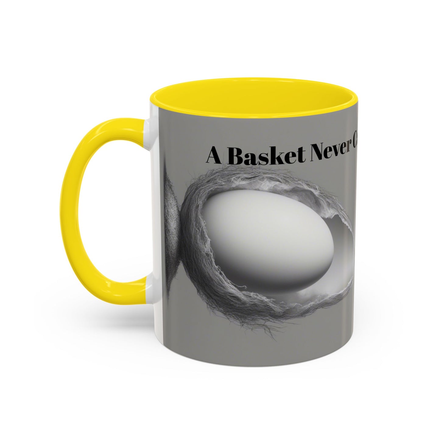Olga Foreign Design Unique Accent Coffee Mug – "Life Never Carries the Same Eggs"
