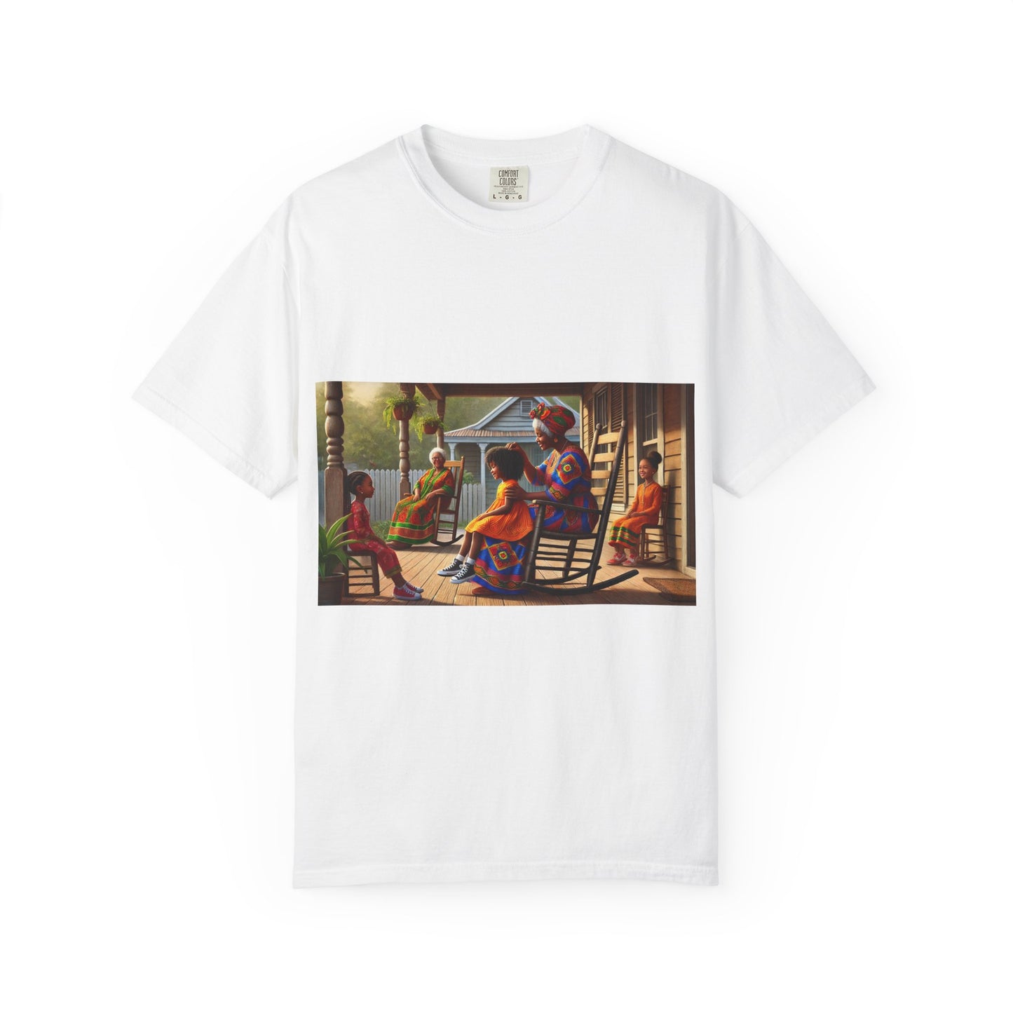 Olga Foreign Design Artistic Unisex Garment-Dyed T-Shirt - Vibrant Culture Design