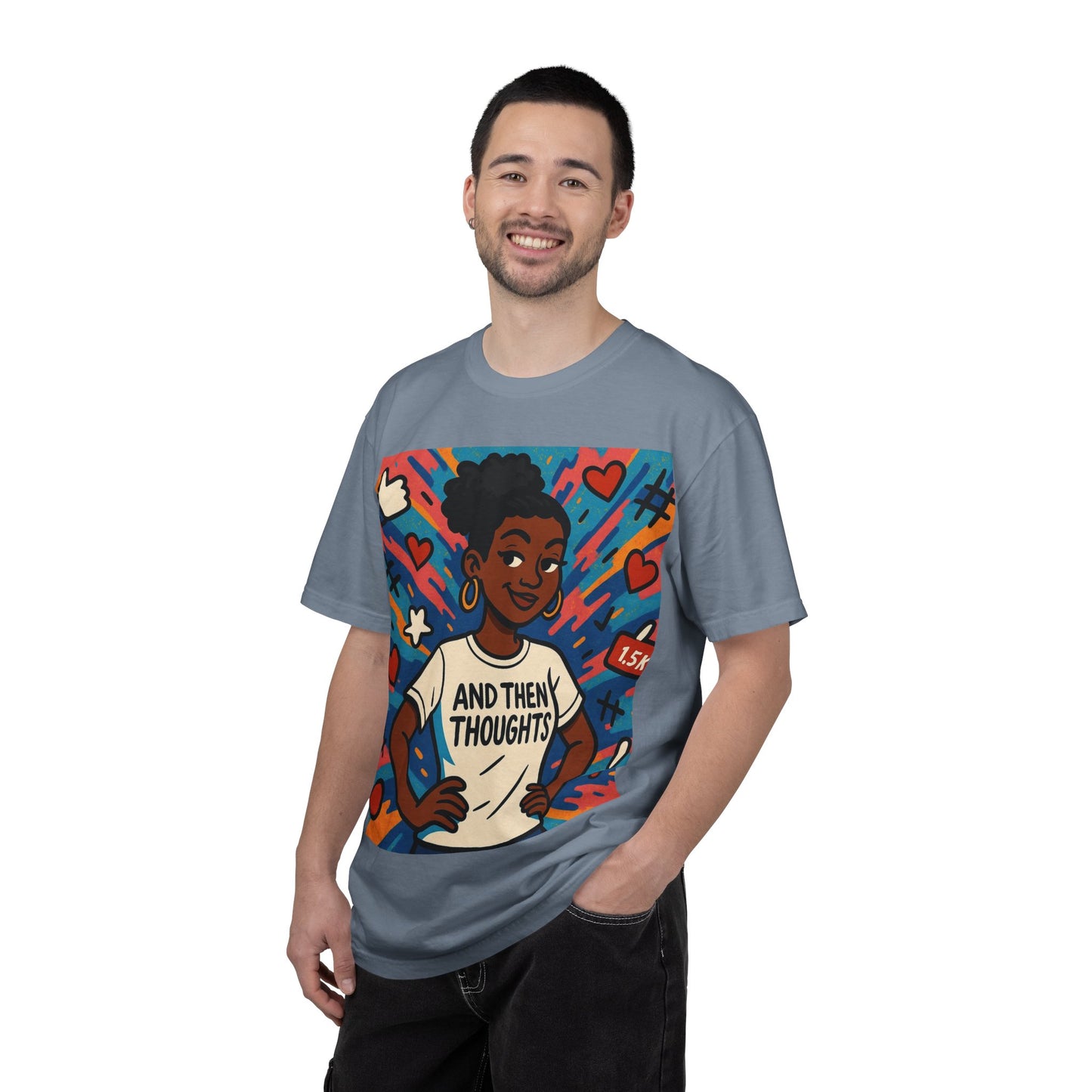 T-Shirt — "And Then My Thoughts" Empowerment Graphic Tee