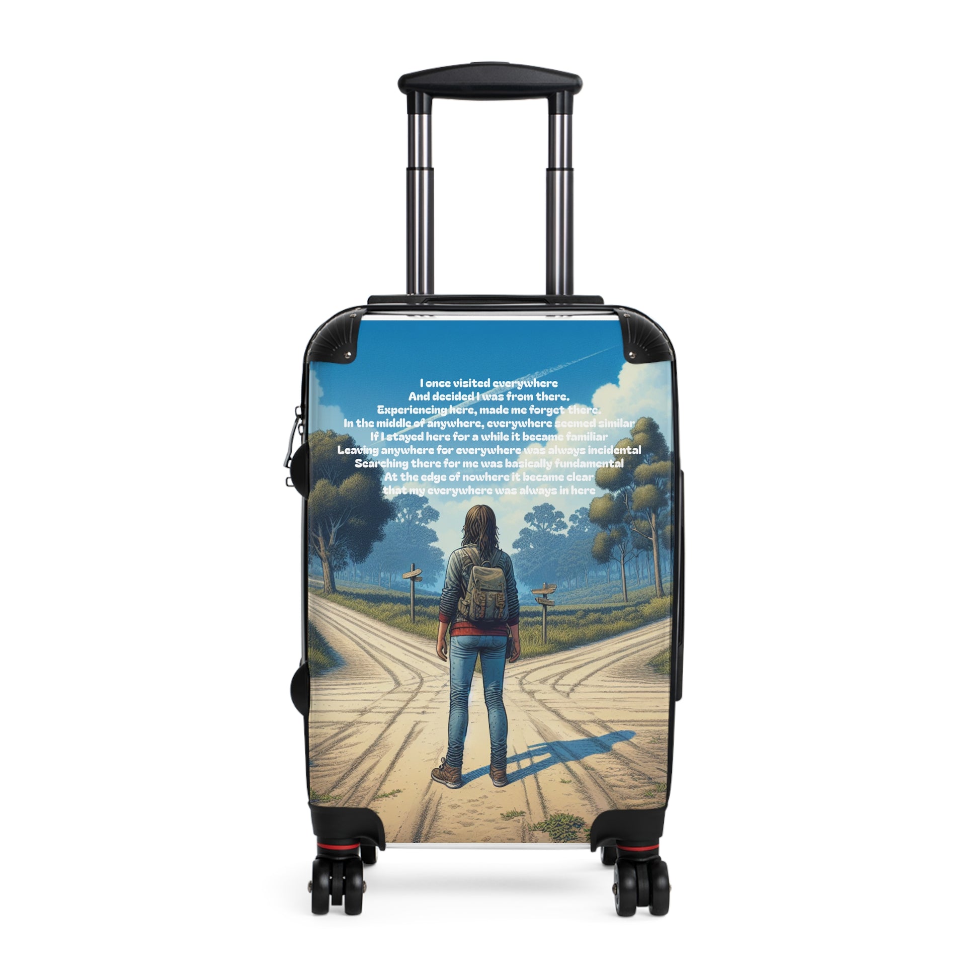 Inspiring Travel Suitcase - Adventure Awaits Design