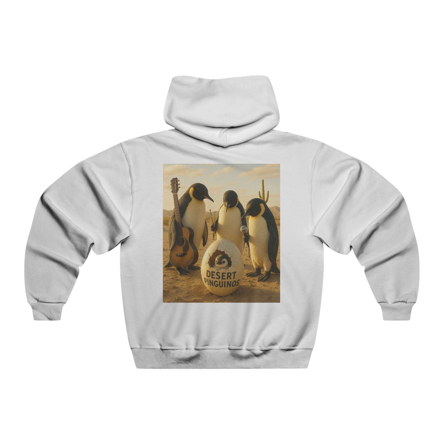 Desert Pinguinos Graphic Hoodie | Unique Men&#039;s Sweatshirt for Music Lovers