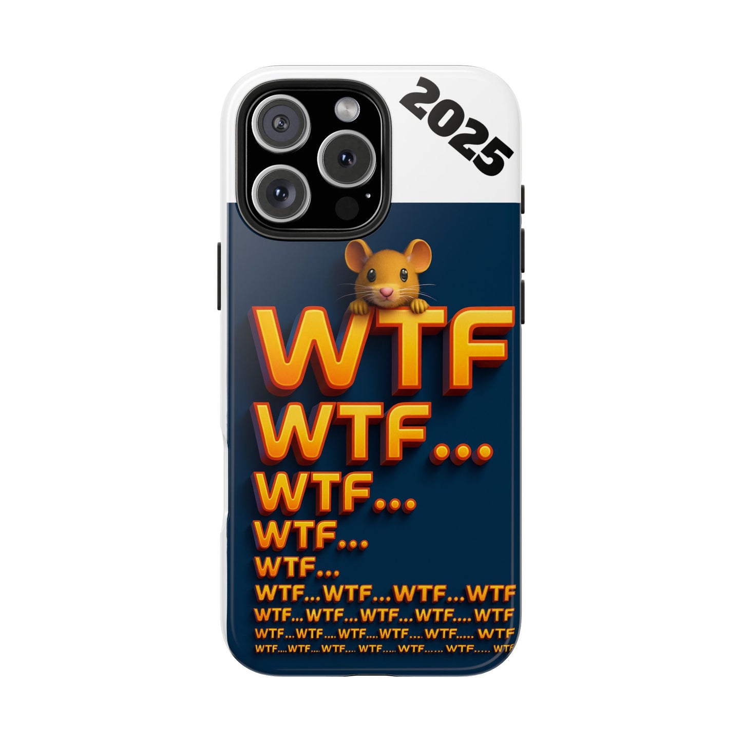 WTF Tough Phone Case by Olga Foreign Design - Fun and Quirky Design for the Playful User