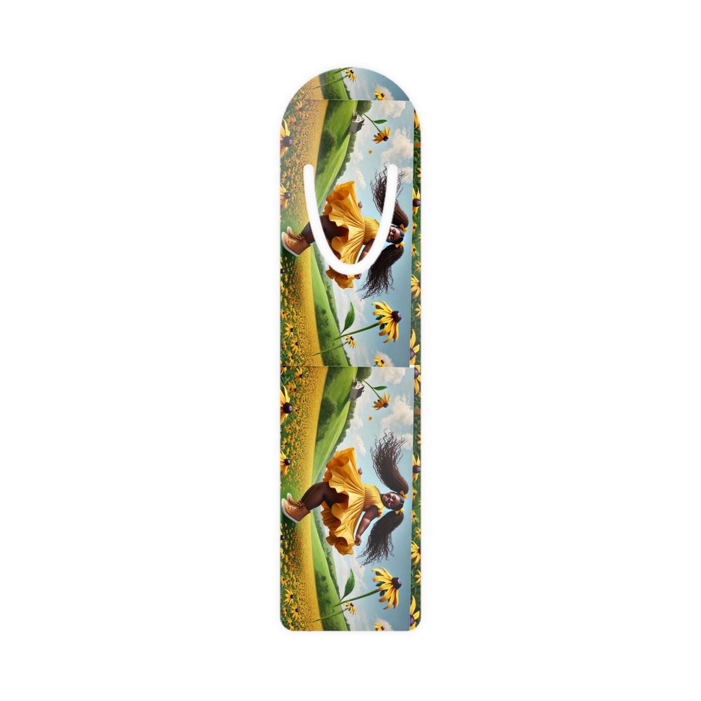 Olga Foreign's design Sunflower Joyous Fields Bookmark with Inspirational Design